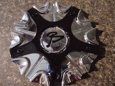 Absolutely Beautiful,NEW Bonetti BLACK/CHROME Wheel Center Cap Part # C0026-1CAP picture