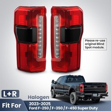 Halogen Tail Light For 2023-2025 Ford F-250 Super Duty w/ Blind Spot Left+Right picture
