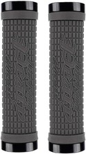 Lizard Skins Peaty Lock-On  Bike Grips 130mm - Graphite/Black - Pair LOPDS300 picture