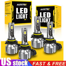 AUXITO Combo 4 9005 + 9006 LED Headlight Kit Bulbs High Low Beam White 80000LM picture