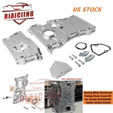 Billet CNC Timing Chain Housing Cover Kit Upgrade For Honda K24A1 K24A2 K24A4 US picture