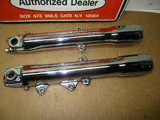 HARLEY DAVIDSON EVO SOFTAIL FXST HERITAGE CHROME LOWER FORK SLIDERS 1984-99 picture