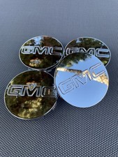 SET OF 4 GMC CHROME 83 mm/3.25 inch Wheel Rim Center Hub Caps picture