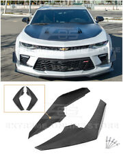For 16-18 Camaro SS | HYDRO-DIPPED CATBON FIBER Front Side Canards Dive Plane picture