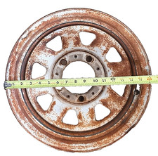 OEM 1976-1986 VINTAGE 15 x 7 JEEP CJ5 CJ7 CJ8 WHITE SPOKE STEEL WHEEL RIM J1 picture
