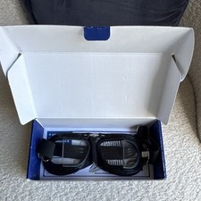 BNIB Halcyon Mark 9 Compact Racing Motorcycle Goggles Clear Lens Black Frame picture