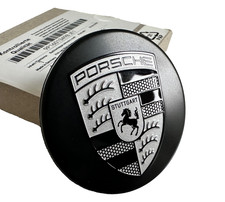 Porsche 911 991 992 OEM Center Lock Center Hub Caps Wheel Caps Matt Black picture