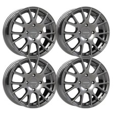(Set-4) Vision 18 Hellion 15x6.5 4x4.5 4x114.3 38mm Gunmetal Wheels 15 inch picture