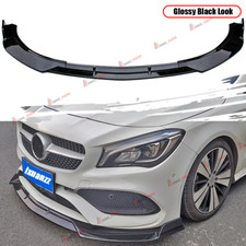 For Benz W117 C117 AMG-Line 2016-2019 Glossy Black Front Bumper Lip Splitter Kit picture
