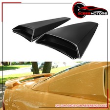 Fits 1999-2004 Ford Mustang Coupe Side Window Louvers Scoop Covers Unpainted PU picture