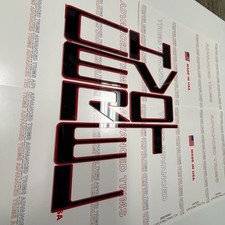3D REDOUT RAISED TAILGATE LETTERS FOR 2023 24 25 2026 COLORADO picture