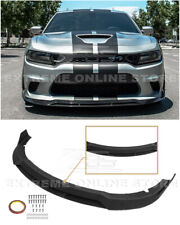 For 15-Up Dodge Charger SRT Track Style 4PC ABS Plastic Front Bumper Lip Spoiler picture