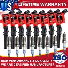 8X paquete de bobina de encendido y bujía de iridio para Ford F-150 4.6L 5.4L V8 picture