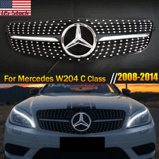 For Mercedes Benz C-Class W204 C180 C250 C300 Black Grille W/LED Star 2008-2014 picture