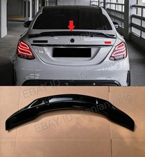 R Style Trunk Spoiler For 2015-2021 Mercedes-benz W205 C200 C43 AMG Glossy Black picture