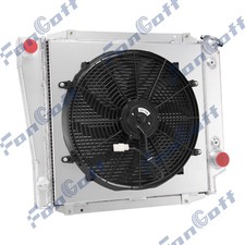 3 Rows Radiator Shroud Fan For 1966~1977 Ford Bronco Wagon Roadster 5.0L V8 AT picture