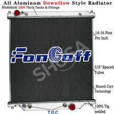 Aluminum Radiator fits  2003-2007 Ford F350 F250 F450 Excursion 6.0L Powerstroke picture