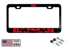 THE BATMAN Black Powder Coated Metal License Plate Frame picture
