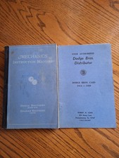 Dodge Bros Graham Bros MECHANICS Instruction Manual and Dodge Bros Cars 1914-30 picture