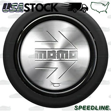 MOMO Silver polish Steering Wheel Horn Button Sport Competition Tuning 59mm picture