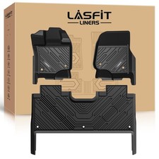 LASFIT Floor Mats for Ford F150 2021-2027 SuperCrew Cab Carpet Floor All Weather picture