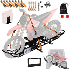 Mockins Dirt Bike Trailer Hitch Carrier with Tilting Loading Ramp picture
