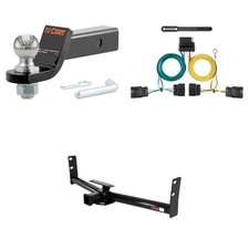 CURT Class 3 Towing Kit Trailer Hitch, Wiring, Ball Mount - 13591, 56594, 45836 picture