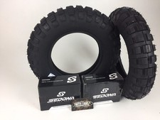 NEW PAIR 2 MASSFX FRONT & REAR TIRES TUBES 3.50-8 SR 421 HONDA Z50R picture