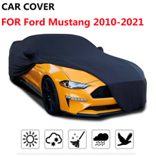 Black Indoor&Outdoor Car Cover Stain Stretch Dustproof For Ford Mustang 2010-21 picture