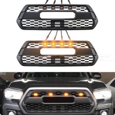 4Pcs Raptor-style Mesh Grille Amber Lights LED Grill For Toyota 4Runner TRD Pro picture