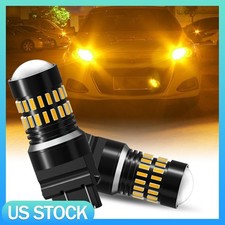 2PCS 3157 LED Turn Signal Light Bulb Amber Yellow 3057 3056 3457 Canbus Ready picture