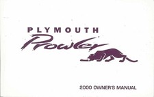 2000 Plymouth Prowler Owner's Manual picture