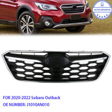 For 2020-2022 Subaru Outback Front Upper Bumper Grille Gloss Black W/Chrome Trim picture