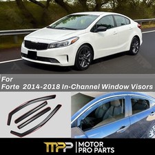In-Channel Vent Window Visors Sun Wind Rain Guard Deflectors Fit Forte 2014-2018 picture