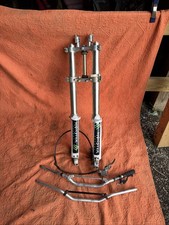 99-01 KAWASAKI KX125 KYB FRONT FORKS TRIPLE CLAMPS TREES TUBES Handlebar Brakes picture