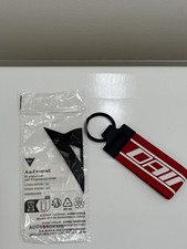 Dainese Fabric Keychain Key Fob w/ Detachable Keyring Red/Black/White picture