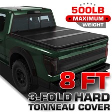 8FT Hard Fold Truck Bed Tonneau Cover For 03-26 Dodge Ram 1500 2500 3500HD 96.3