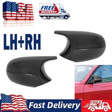 For BMW E90 E92 E93 LCI 328i 335i Real Carbon Fiber M3 Style Mirror Covers Caps picture