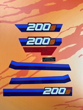 Honda 1984 200s  ATC200S Rear fender decals and warnings  Reproduction Decal  picture