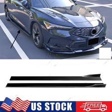 For 2023-2025 Acura Integra Pair Gloss Black Side Skirts Extension Rocker Panels picture
