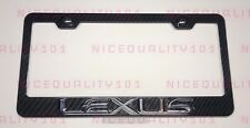 3D Lexus Carbon Fiber Style Finished License Plate Frame Rust Free picture