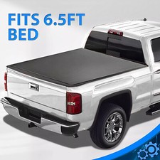 6.5ft Bed Tonneau Cover Soft Roll Up For Chevy Silverado/GMC Sierra 1500 07-13 picture