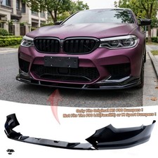 Fit For BMW M5 F90 Front Bumper Splitter Lip Glossy Black MP Style 2018-2020 picture