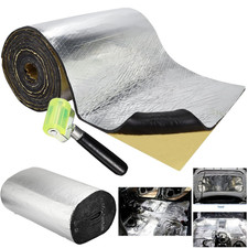 Self-adhesive Fireproof Sound Deadener Heat Insulation Mat Car Hood Engine 16X10 picture