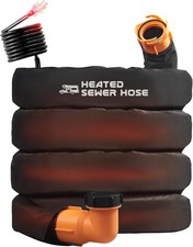REHOSEUP 20FT Heated Sewer Hose Kit w/Sleeve BLACK RV picture