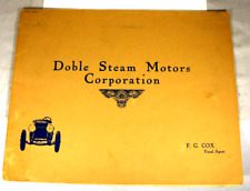 1923 doble steam motors corporation dealer sales brochure san francisco ca. picture