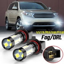 For Toyota Highlander 2011-2013 2x 12278 PSX26W LED Fog Light Bulbs 6000K White picture