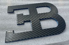 Bugatti EB CF Carbon Fiber Logo Made in USA Man Cave Display Museum Garage NEW picture