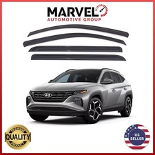 Out-Channel Window Vent Visor Rain Guard Deflectors for Hyundai Tucson 2021-2024 picture