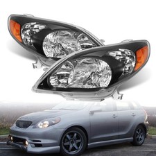 Black Headlights Left & Right For 2003-2008 Toyota Matrix JDM Headlamps picture